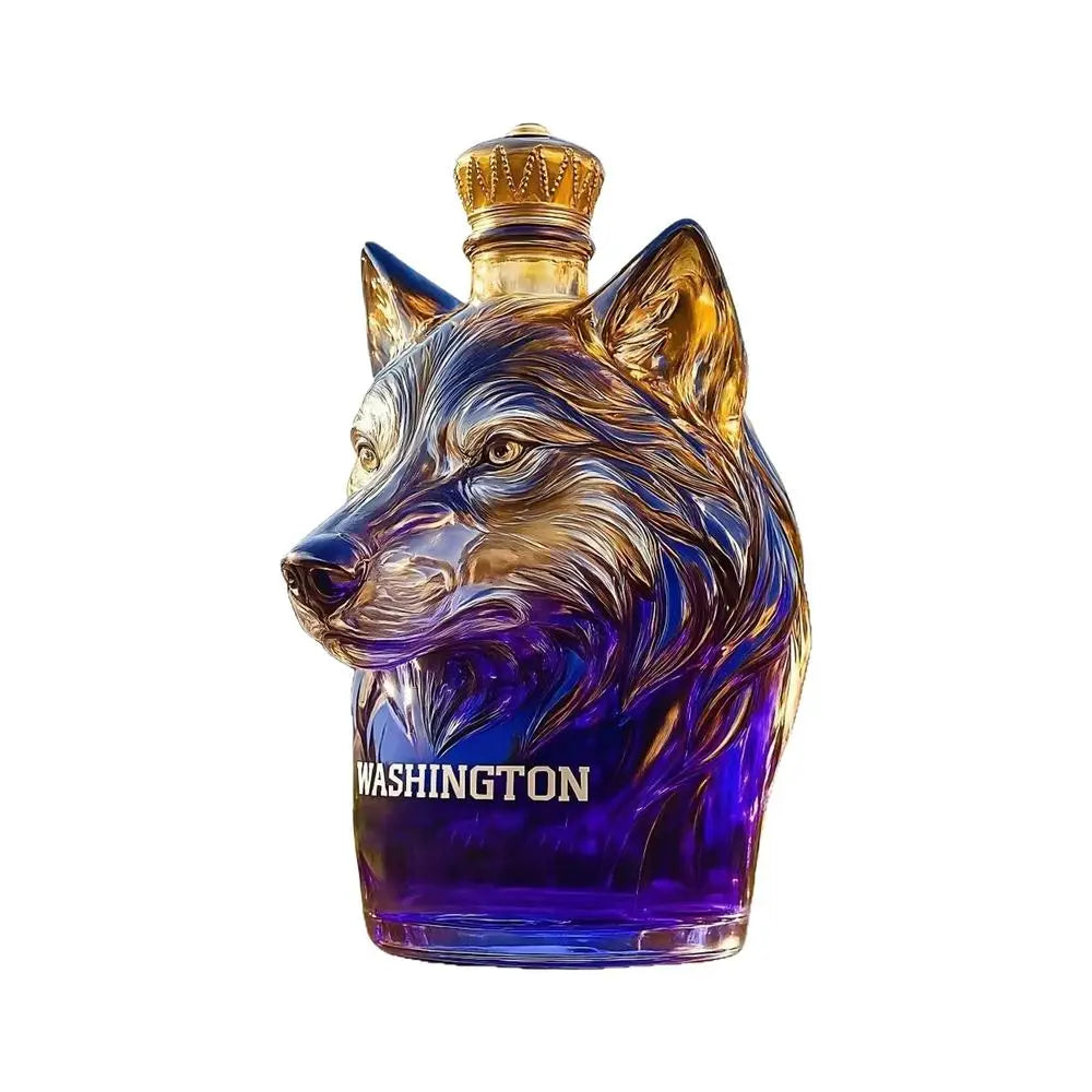Wine Bottles Leak-proof Glass Alcohol Dispenser Dog Head Art Statue Qme China Mainland Clear