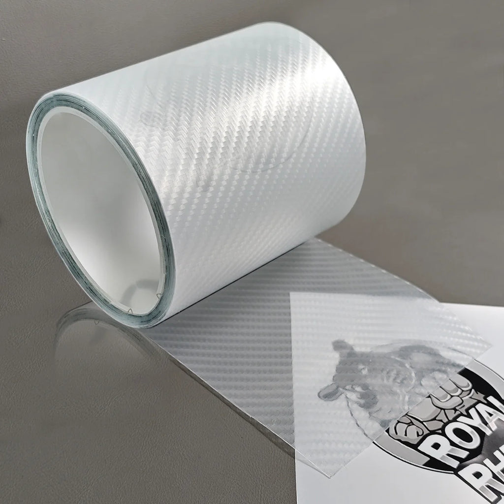 High Quality K5D Transparent Carbon Fiber Car Door Protector Stickers Anti Scratch Tape Auto Trunk Sill Scuff Protector Film Qme