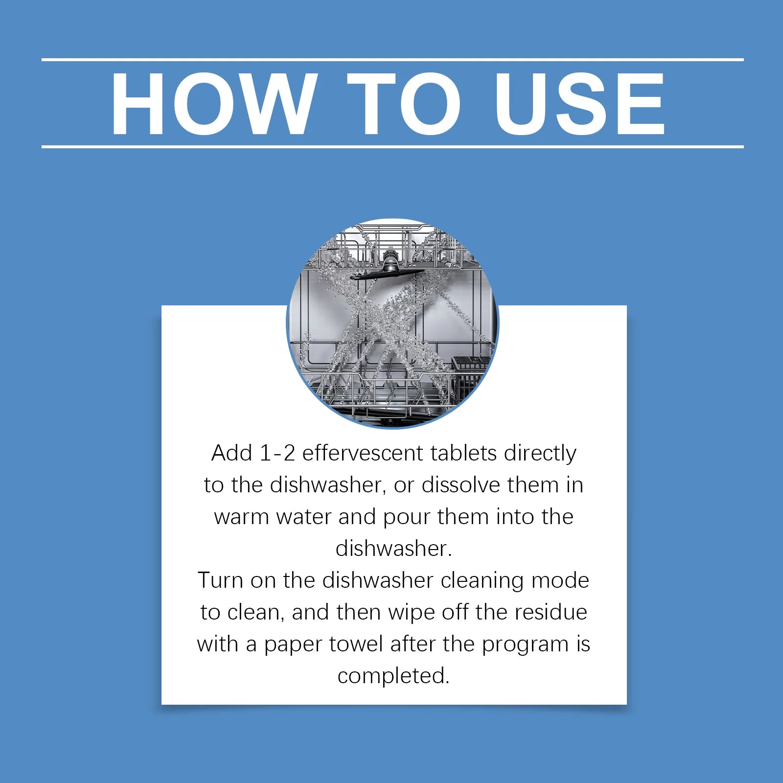 Dishwasher Cleaning Tablets Remove Residual Oil Stains Reduce Bacteria Eliminate Odors Dishwasher Cleaning Effervescent Tablets Qme