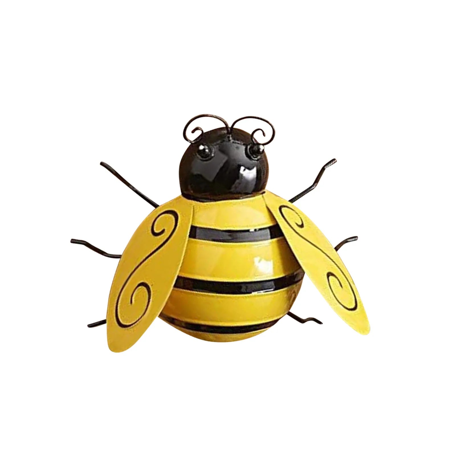 4PCS Simulated Bumble Bee Art Set Garden Sculptures for Patio Yard Outdoor Decoration Plant Flower Pot Realism Ornaments Qme