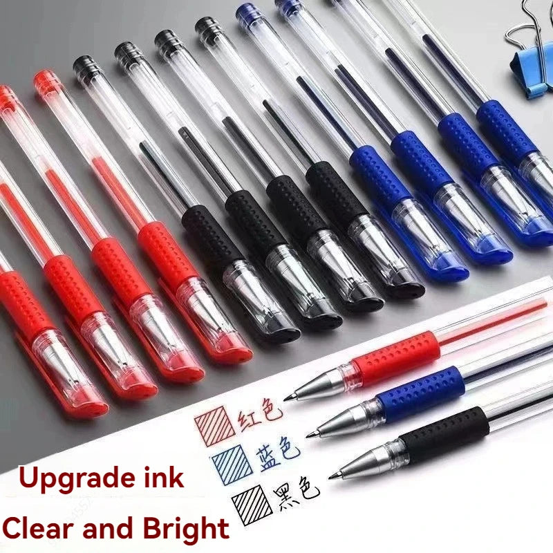 Gel Pen Set School Supplies Black Blue Red Ink,Bullet Tip 0.5mm,Ballpoint Pen Kawaii Pen Writing Tool School Office Stationery Qme