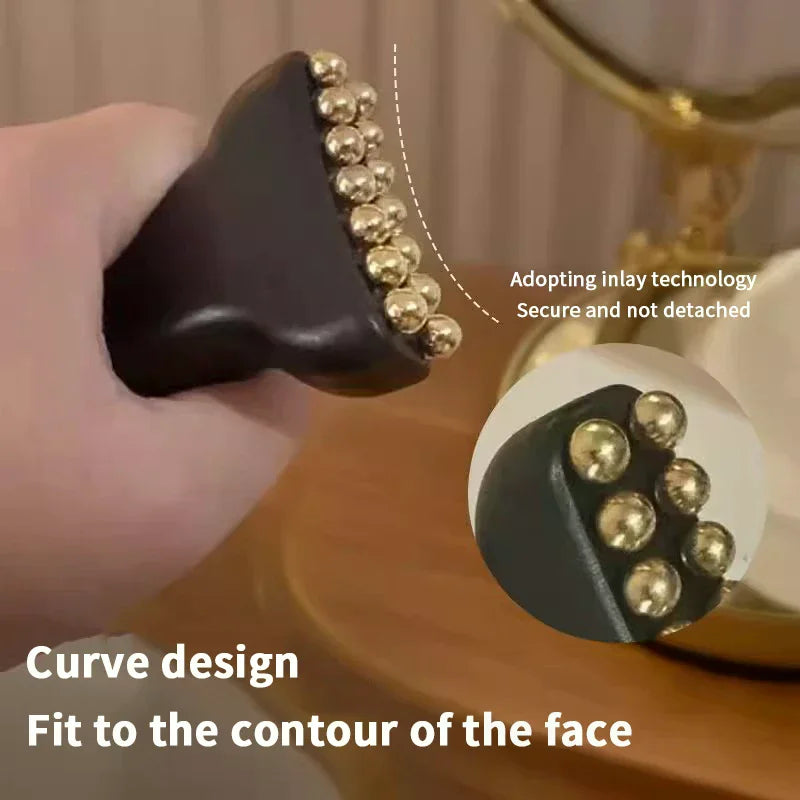 Reduce Puffiness Massager Face Lifting Tightening Traditional Brass Qme