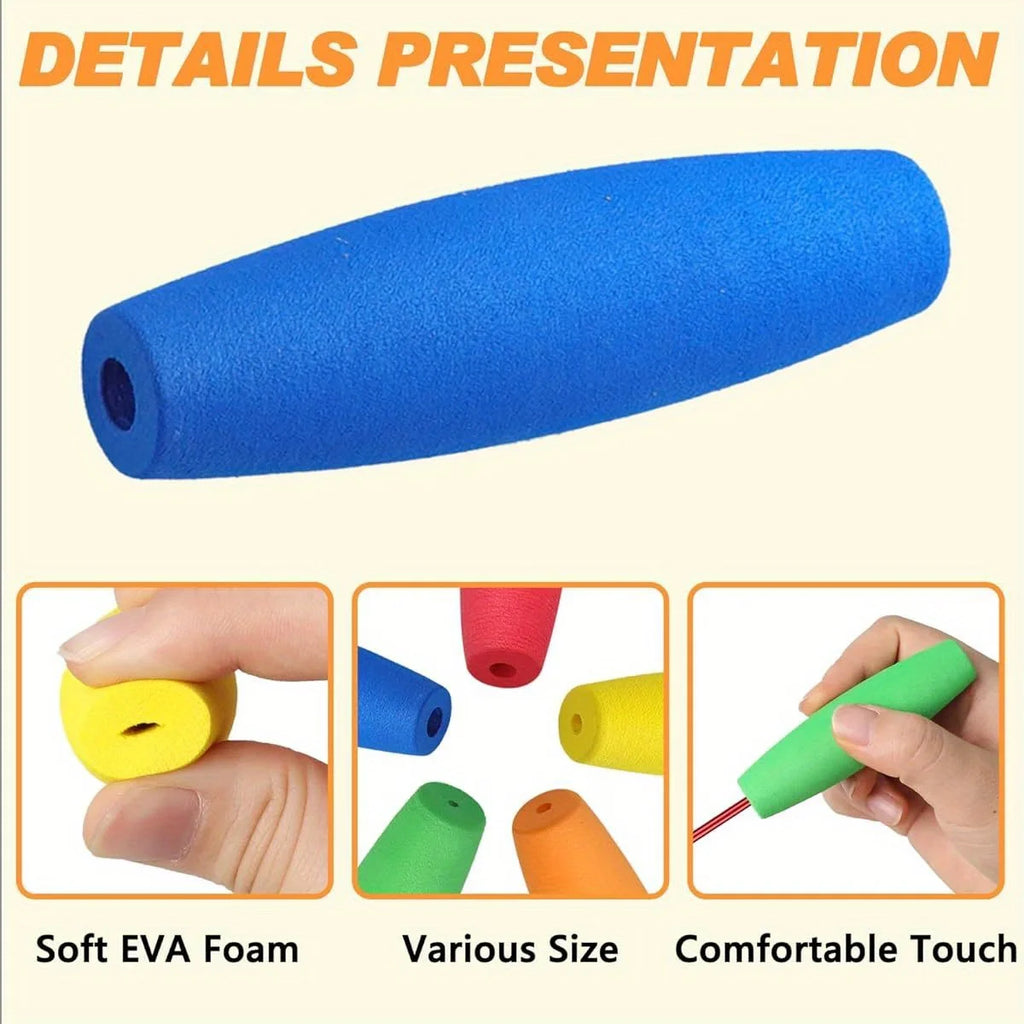 5-Piece Ergonomic Crochet Grip - Removable Soft Crochet Pad for 2mm to 10mm Hooks, Relieves Hand Fatigue, Ideal Auxiliary Tool Qme