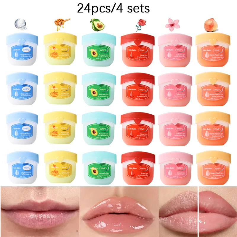 Fruity Lipstick Deep Moisturizing Bright Lip Care Skin Daily Qme 24pcs