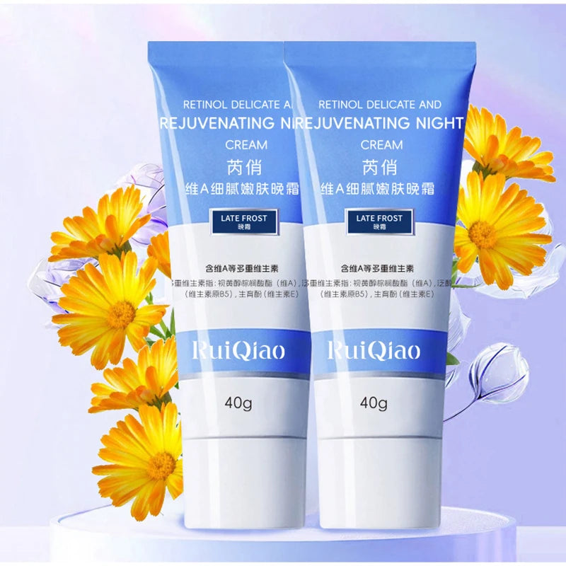 Vitamin Nourishing Night Cream Retinol E Reduce Fine Lines Wrinkles Qme