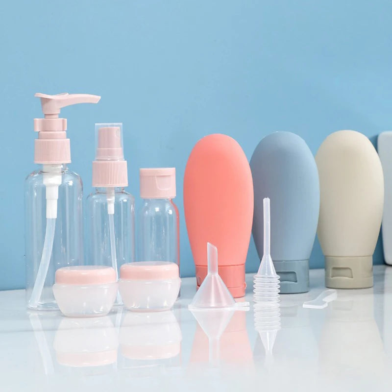 Travel-sized Refillable Bottles Empty Containers Cosmetics Lotion Qme