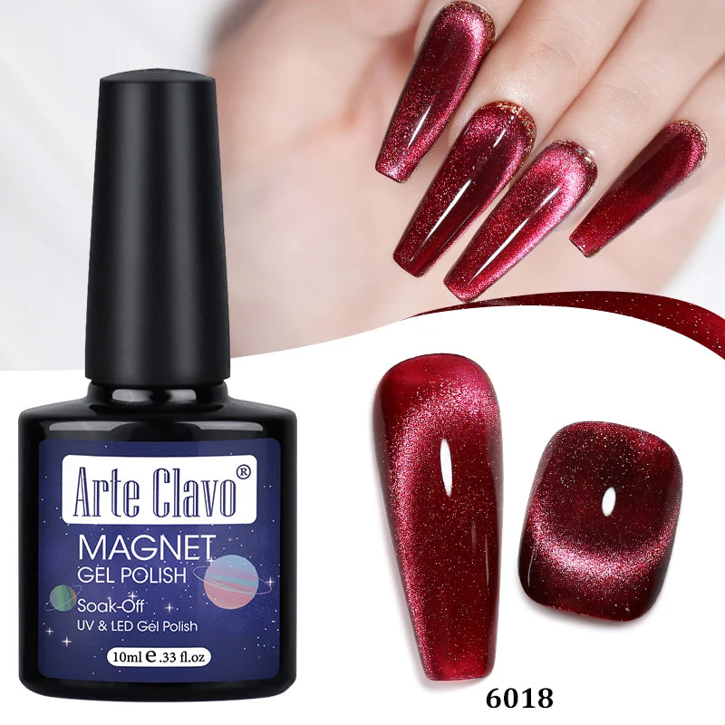 Arte Clavo Shining Transparent Cat Eye Magnetic Gel Unicorn Auroras