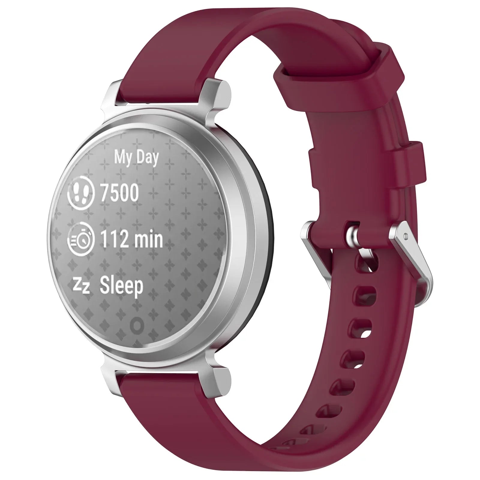 For Garmin Lily 2 Strap Official Silicone Soft 14mm Watchband Strap Bracelet For Garmin Lily2 Active silicone 14mm SAccessories Qme wine red For Garmin Lily 2