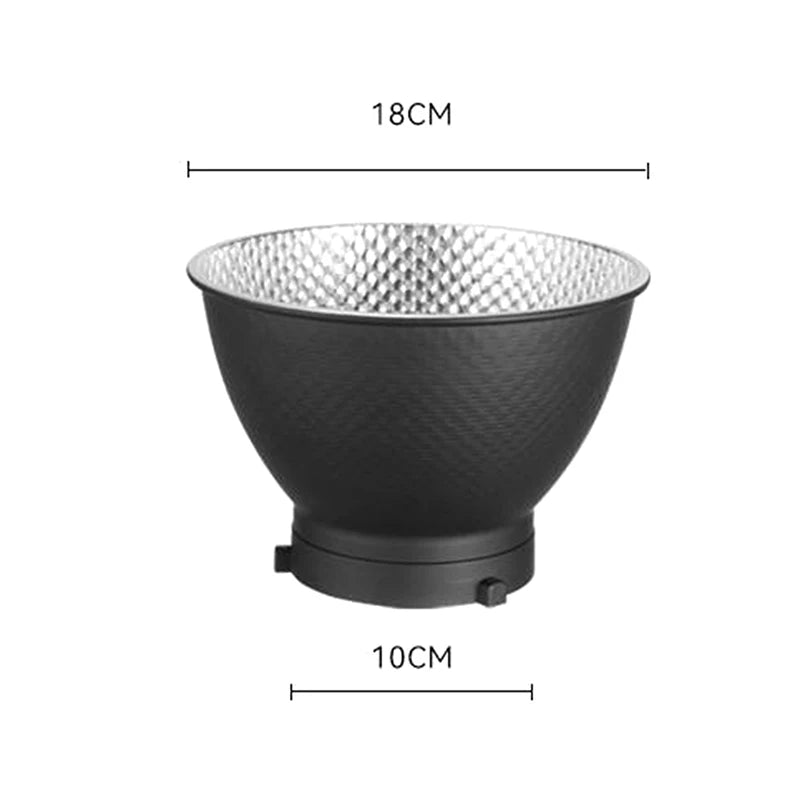 Standard Reflector Diffuser Lamp Shade Dish Bowens Mount Studio Qme Black