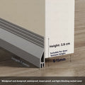 1M TPE Door Bottom Gap Sealing Strip Self-adhesive 3-layer Windproof Anti-Cold Noise Reduction Wearproof Window Weather Strip Qme Small Grey 1Pc
