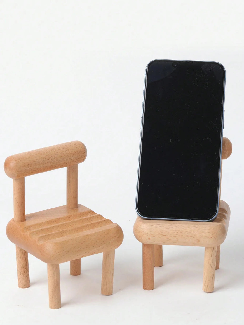 Lazy Person's Phone Holder Watching Shows Universal Tablets Wooden Qme