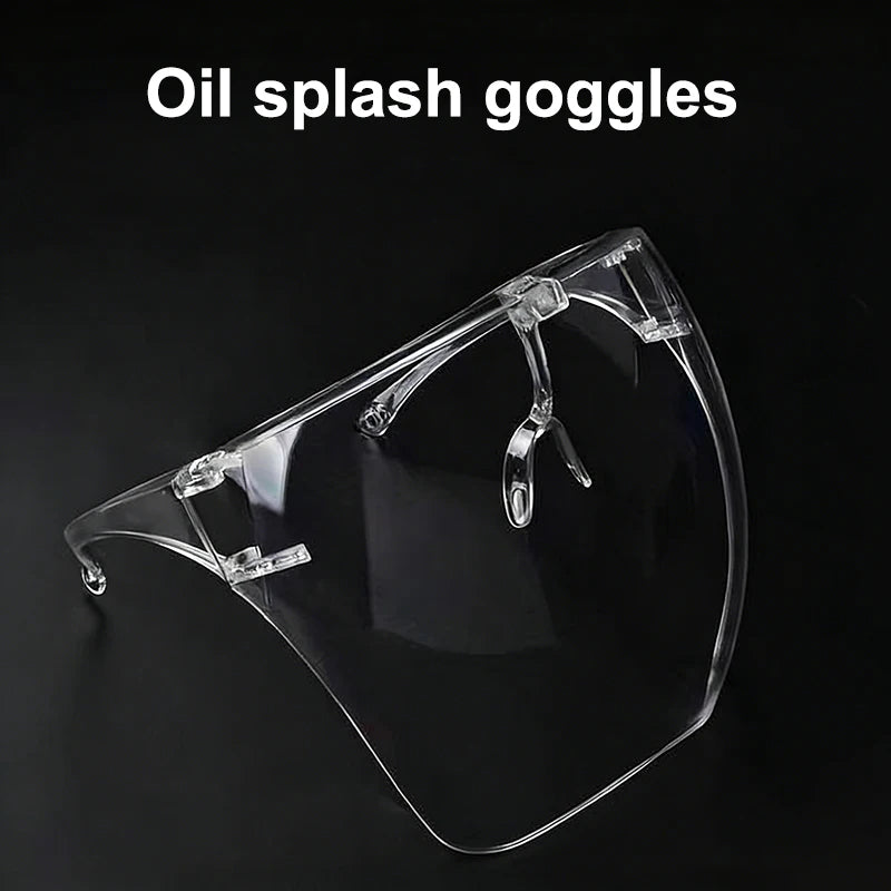Transparent Anti-fog Anti-splash Protective Mask Full Face Covered Qme