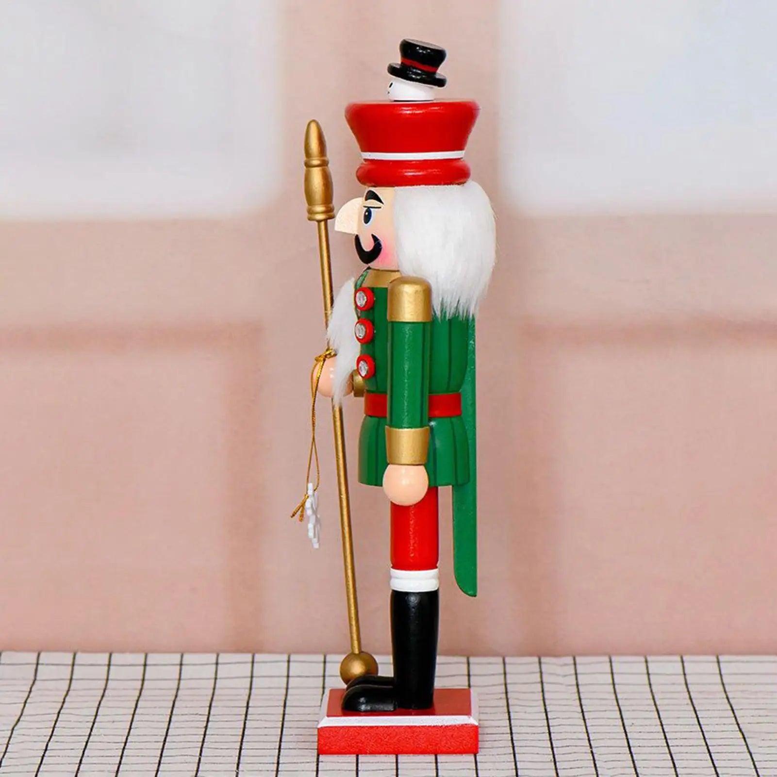 Christmas Nutcracker Desktop Soldier Figures Wooden Traditional Qme