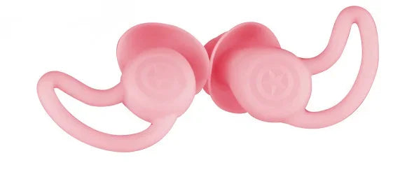 3 Layer Soft Silicone Tapered Ear Plugs for Sleep, Noise Reduction, Sound Insulation and Ear Film Protection, 2Pcs Qme Star shaped pink