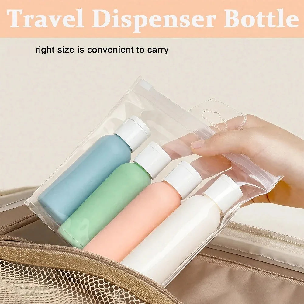 Leakproof Travel Bottles Refillable TSA Approved Shampoo Lotion Gel Qme
