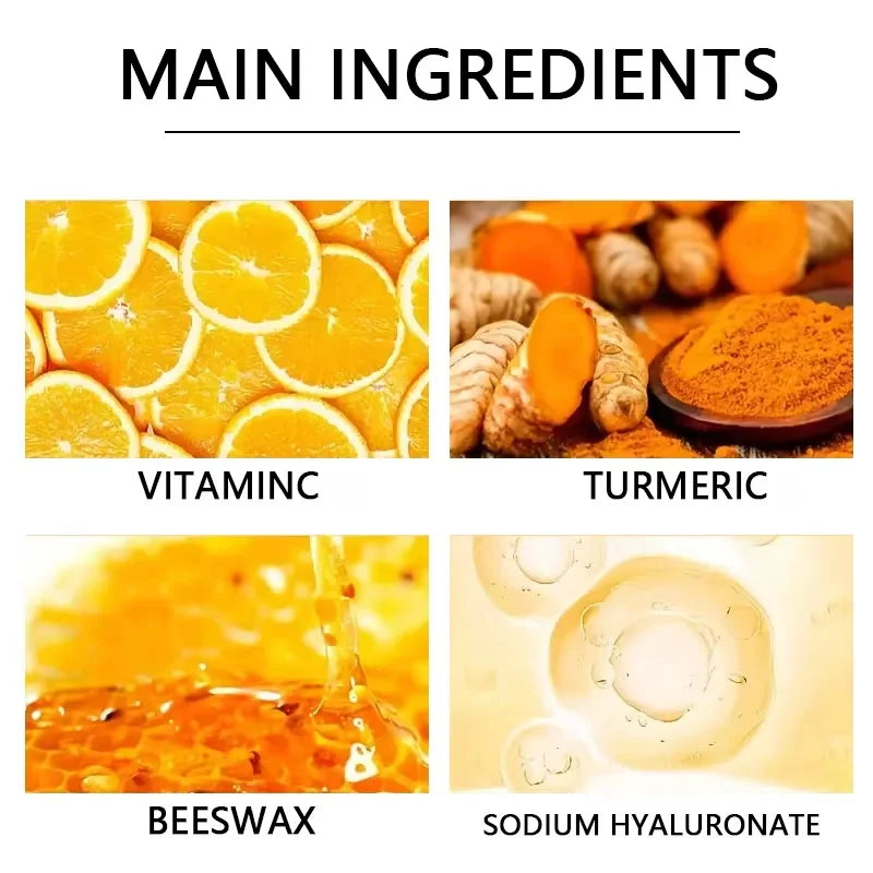 Vitamin C Turmeric Hand Wax Mask For Hands And Feet Smoothing Skin Gently Cleansing Hand Mask Illuminating Hand Skin Product Qme