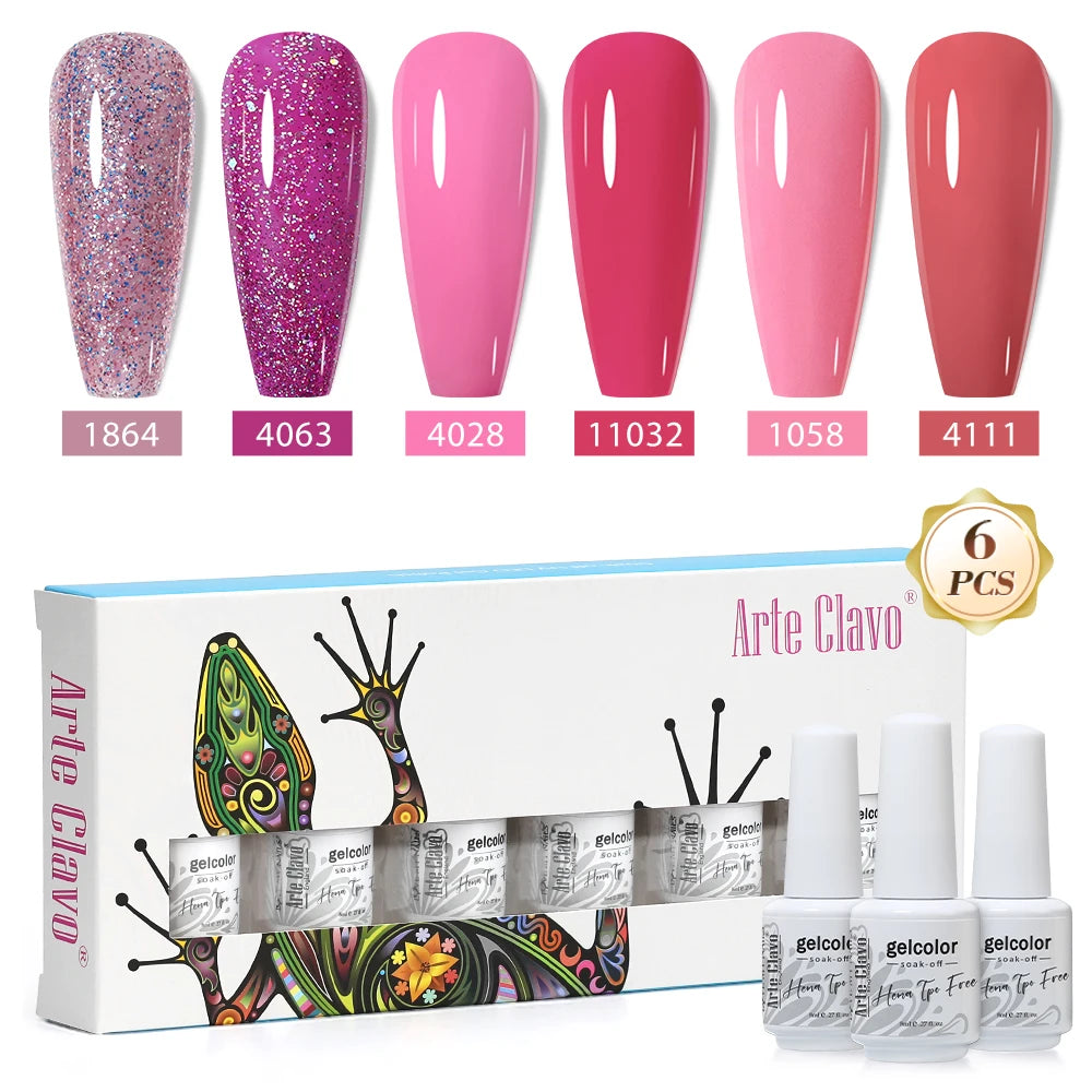 Arte Clavo Colourful Box Nail Gel Polish Semi Permanent UV Led