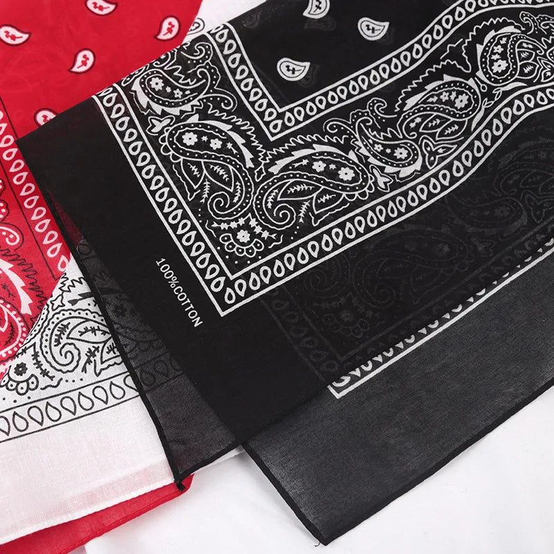 Cotton Cashew Flowers Hip Hop Printed Bandana Men Hijabs Women Qme