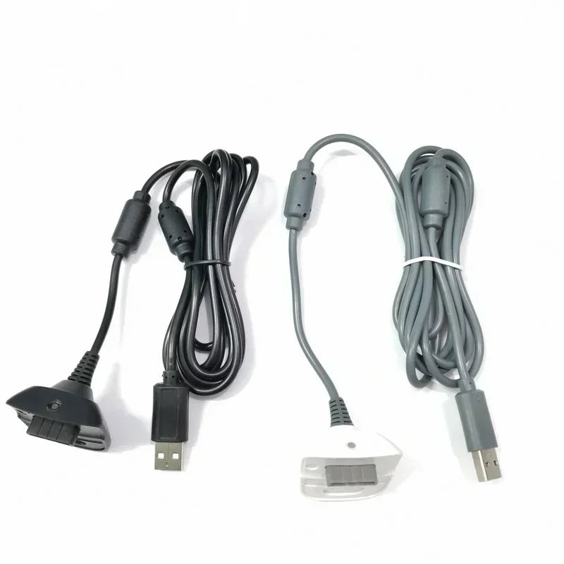 3 pcs Controller Gamepad Charging Wire Cable Cord Lead Charger 1.8m Cable for Xbox 360 Wireless Controller Gamepad Adapter Qme