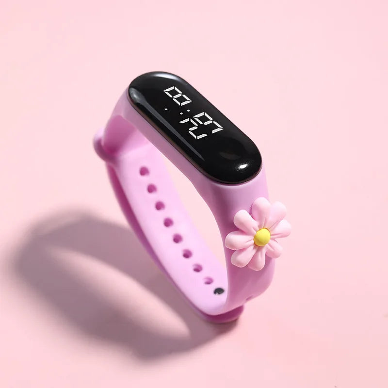 Kids Watch Watch Reloj Smart Watch LED Children Watches Bracelet Cartoon Digital Ladies Watch for Girls Waterproof Clock Gift Qme K