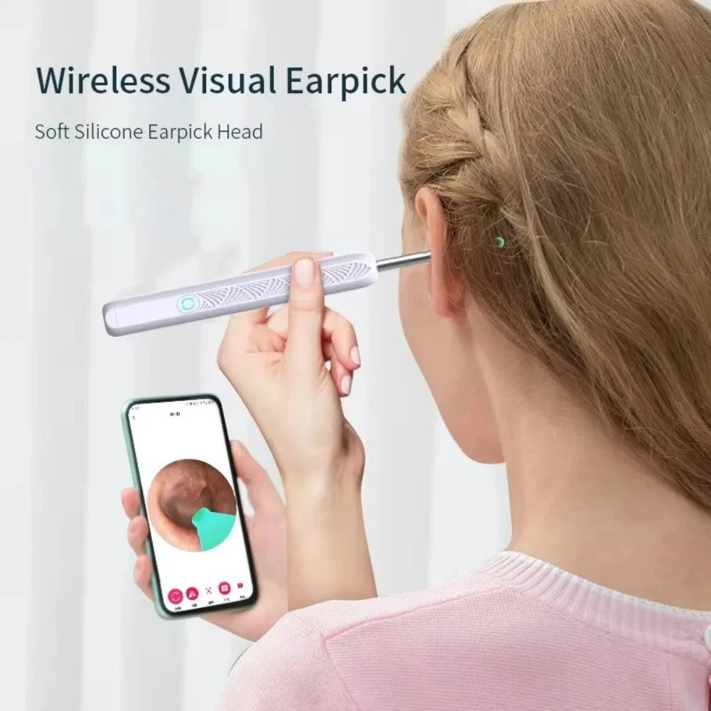 Smart Visual Ear Cleaner HD Camera Wireless WiFi Ear Cleaner Full Set USB Charging LED Lights Ear Cleaning Tools Oral Inspection Qme