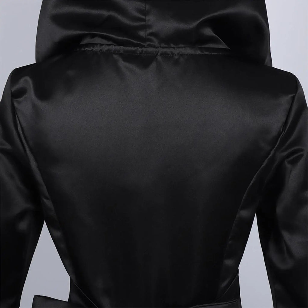 Witch Costume Black Skirt Gothic Dress-up With Hood Halloween Witch Outfit Costume Dress For Haunted House Cosplay Event Theater Qme