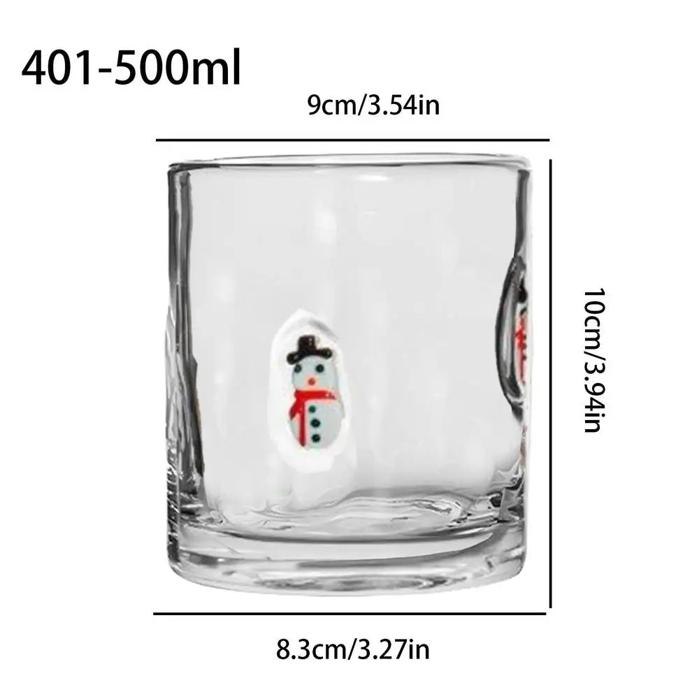 Coffee Cups Christmas Crystal Glass Cup Reusable Drinkware Glasses Qme D China Mainland