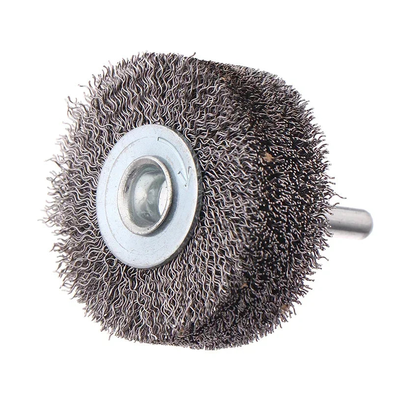 Professional Stainless Steel Wire Brush Wheel Rotary Polishing Tool For Metal Rust Removal, Edge Grinding, Deburring Qme