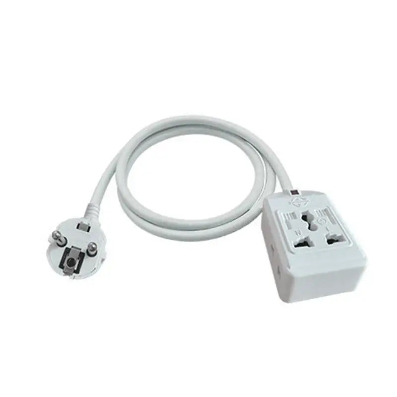Home Office Schuko Power Strip 3-Outlet 7-Hole Extension Cord Qme