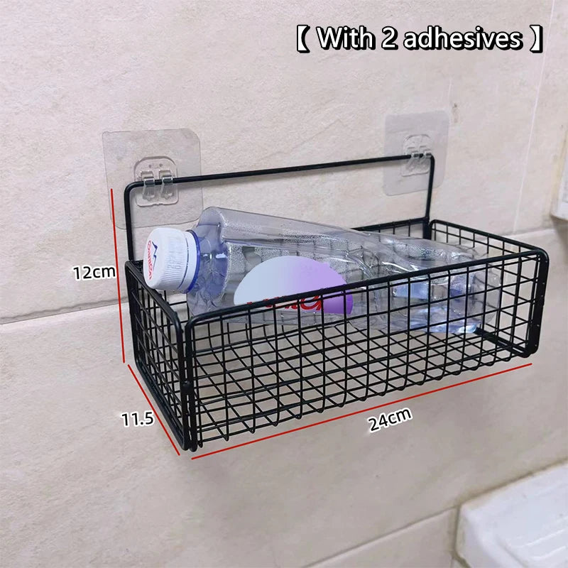 Kitchen And Bathroom Storage Rack No Drilling Required Wall-Mounted Storage Rack Qme A4