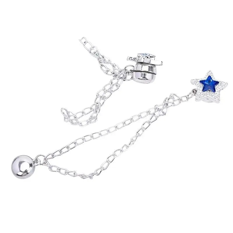 2pcs Multi-Function Magnetic Clothing Clip With Chain Metal Buttons Clip Clothes Scarf Trouser Legs Cuff Fixing Magnet Pin Qme