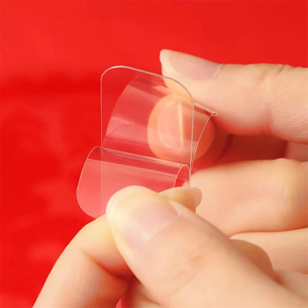 TFAAI 60Pcs/Box Ultra-strong Double-sided Adhesive Tape Transparent Non-marking Washable Mounting Sticky Double Faced Tapes Qme