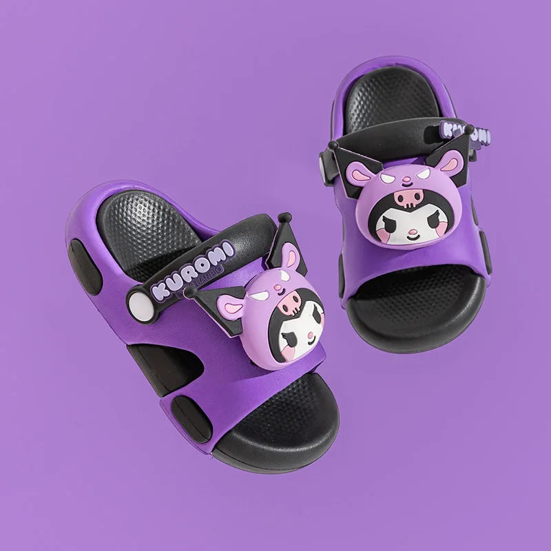 Hello Kitty Kuromi Cartoon Flip-flops Cute Non-slip Students Melody Qme 5 180mm