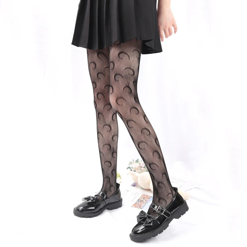 Women Sexy Fish Net Pantyhose Cosplay JK Gothic Fishnet Tights Stars Qme A11 One Size