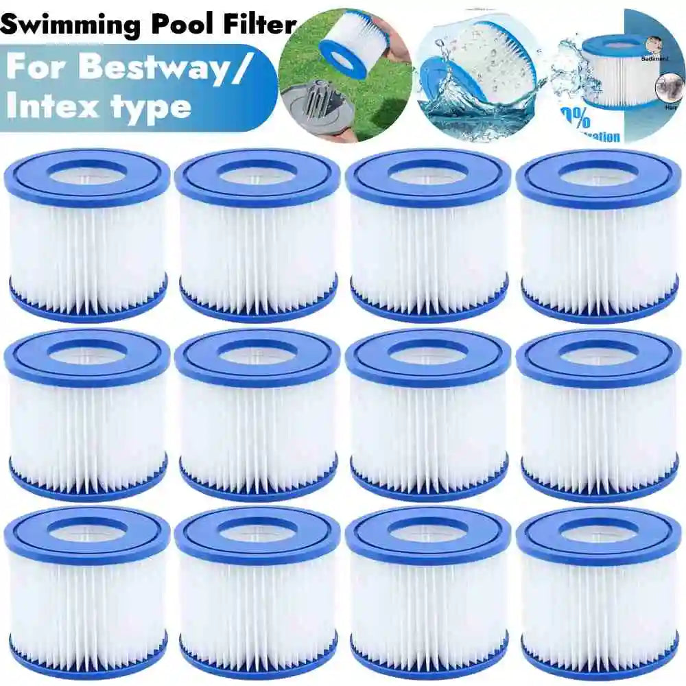 Swimming Pool Filter For Bestway/Intex type Swimming Pool Replacement Filter Pump Accessories Circulating Clean Filter Cartridge Qme