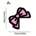 1/2Pcs Bowknot PC Accessories Kawaii 2D Bow Monitor Decor Cute Desktop Decoration For Gaming Setup Screen Home Office Qme A1