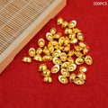 100/200PCS Gold Mini Gold Dollars Attract Wealth Luck Charms Miniature Gold Ingots Handicrafts Props DIY Qme 200pcs