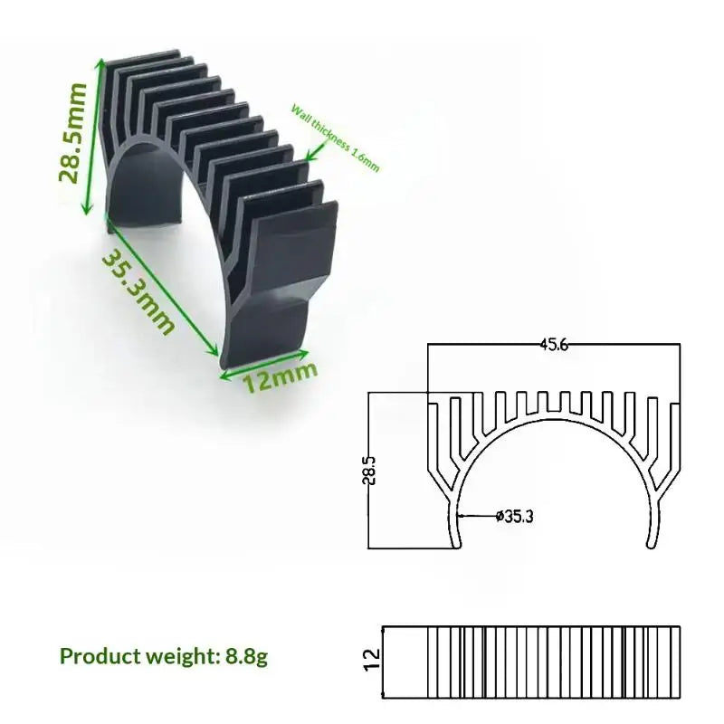Durable Round Motor Cooling Heat Sink K1 Max K1C Fast Dissipation Qme