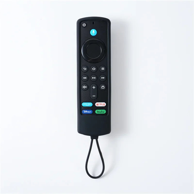 Silicone Remote Pretective Cover For Fire Stick 4K MAX/ 3rd Gen Fire TV Remote Case Glow in The Dark Anti-drop Dustproof Case Qme black