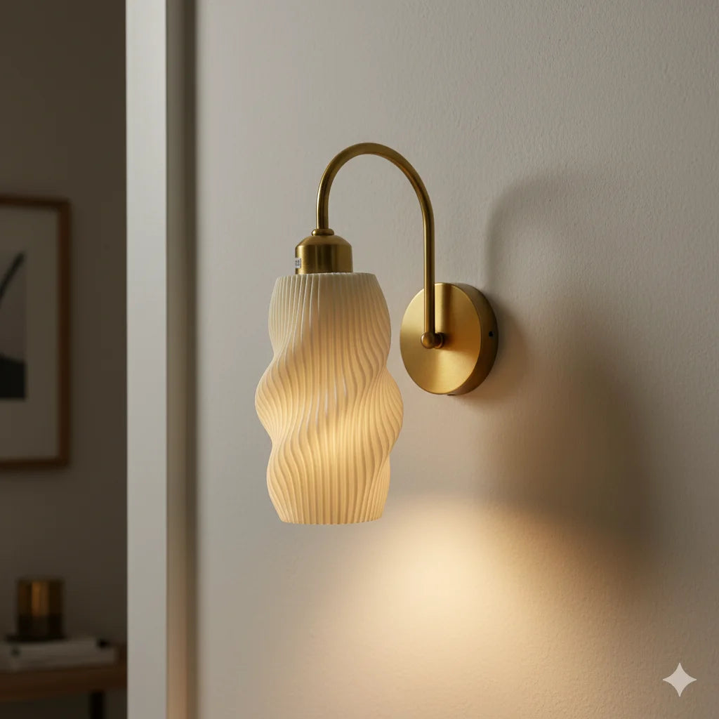 LED Wall Lamp Livingroom Bedroom Modern Simple Crative Light Fixture Home Lighting PVC lampshade Modern Sconce Wall Lamp Qme