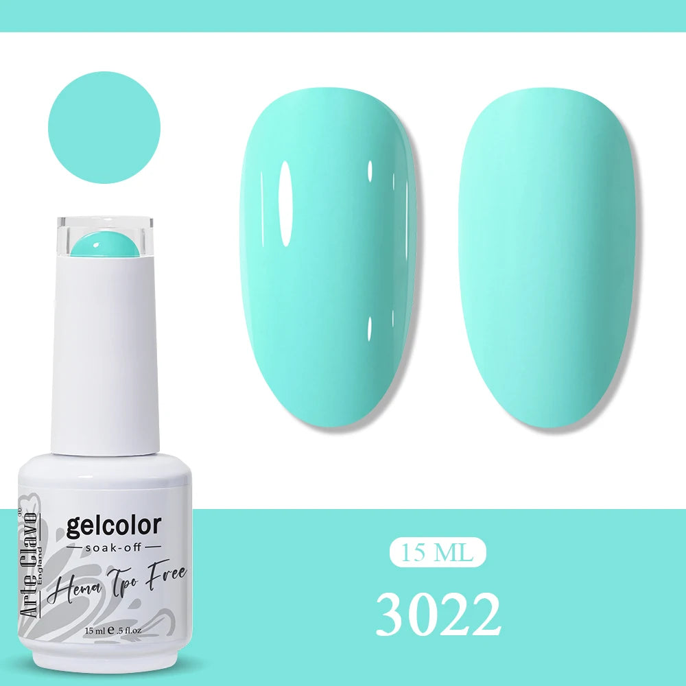 Arte Clavo Glitter Gel Nail Polish HEMA TPO Sliver Champagne