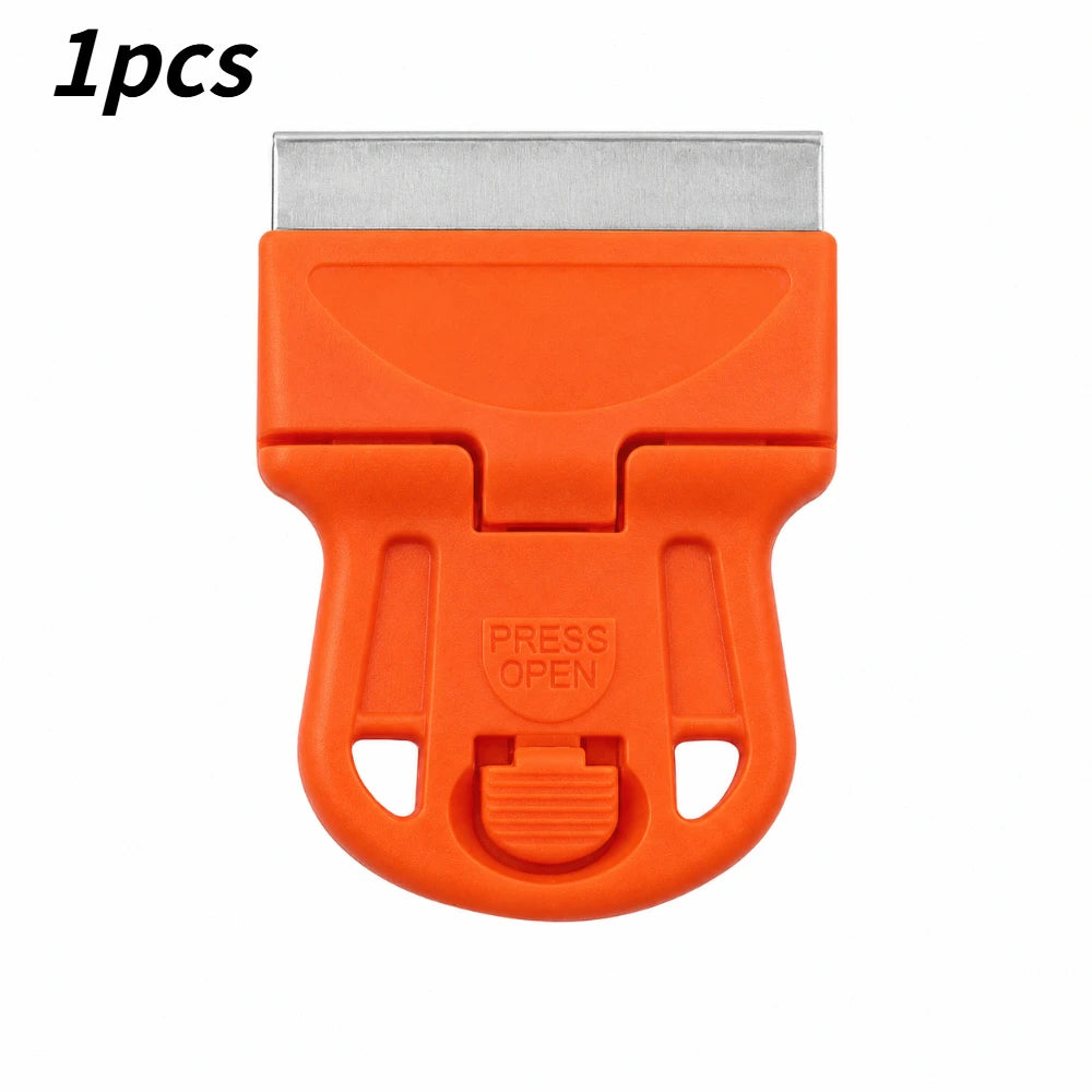 1/3/5Pcs Handheld Scraping Tool Eliminate Old Adhesive Stickers Paint Residues When Removing Car Window Glass Films Qme orange 1pcs