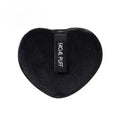 Heart-shaped Makeup Remover Pad Cleaning Tool Face Washing Travel Qme black
