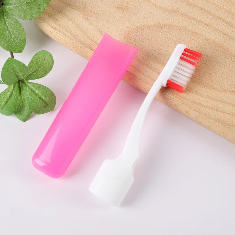 10pcs Hygiene Oral Portable Disposable Foldable Travel Camping Toothbrush Hiking Tooth Brush Tooth Cleaning Tools Qme