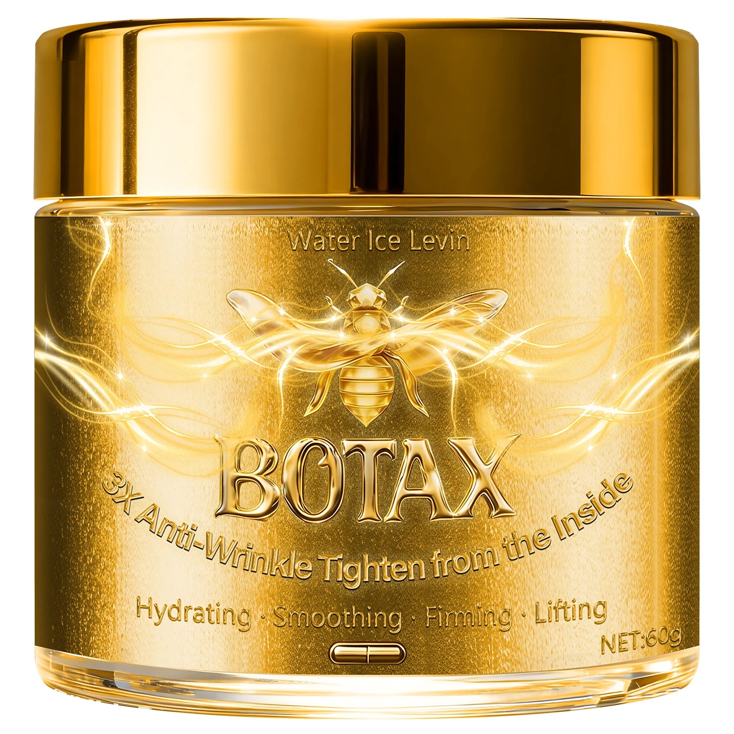 Bee Venom Anti-Aging Face Cream with Hyaluronic Acid & Retinol, Deeply Moisturizes & Firms Skin, All Skin Types. Qme GOLD 60g