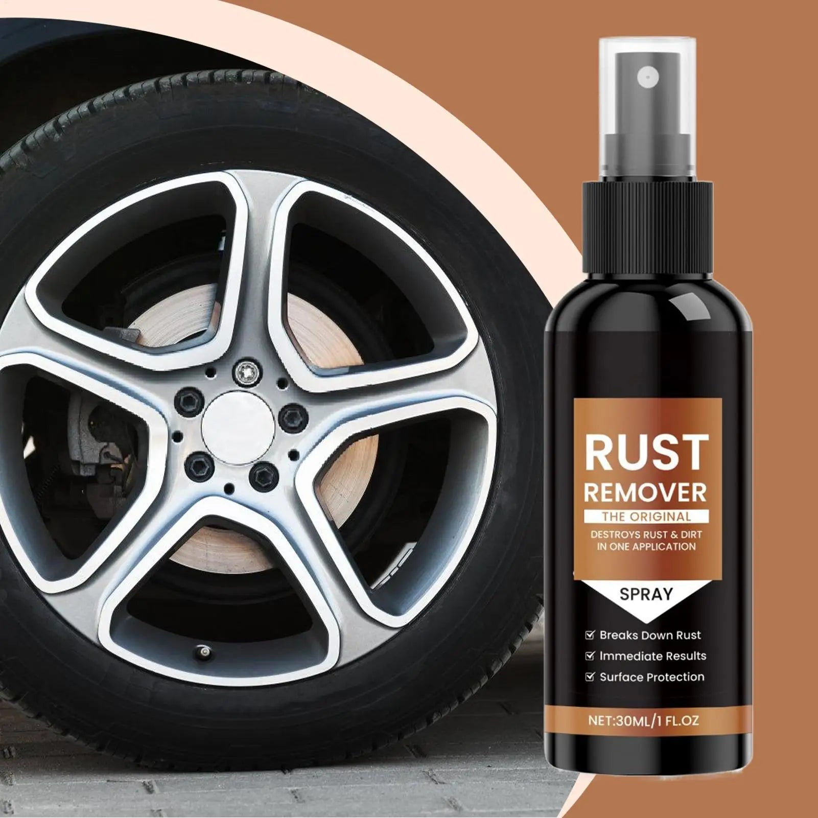 Household Rust Cleaner For Metal Rust Dissolver For Metal Effective Concentrated 1 Fl.oz /30ml Fast-Acting Long-Lasting Cleaner Qme