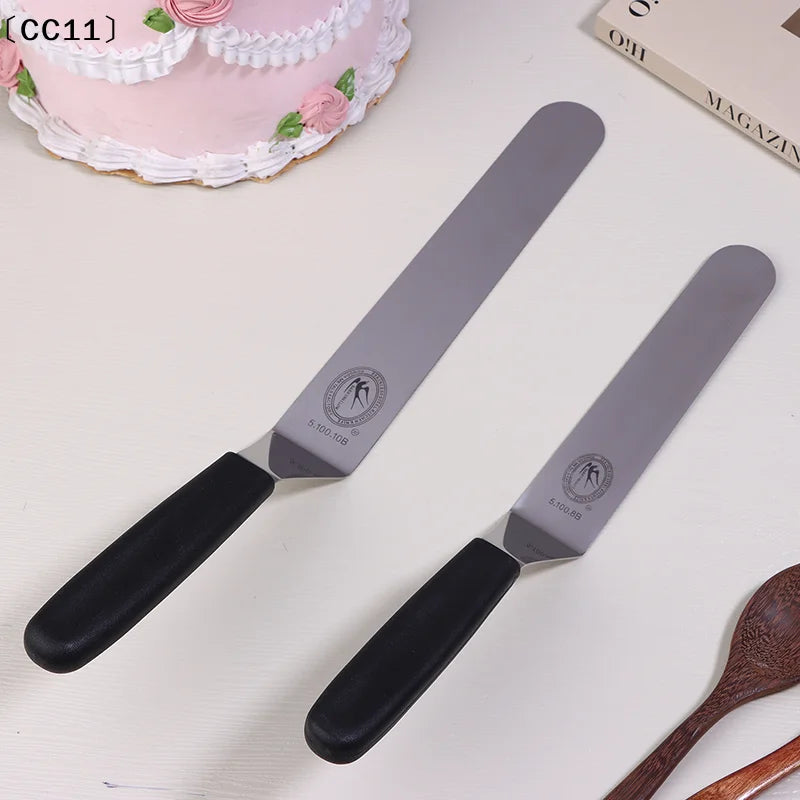 6 8 Spatula Angled Stainless Steel Palette Knife Curved Offset Blade Qme