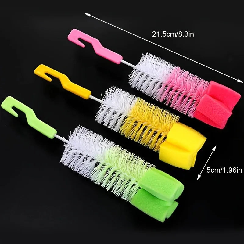 5pcs Cup Brush, Baby Bottle Brush Cleaner Spout Cup Glass Teapot Washing Cleaning Tool Qme