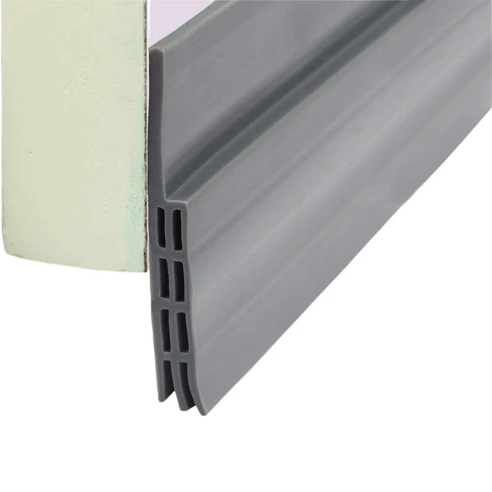 1-4pcs Door Dust Stopper Seal Strip 1m TPE Self-adhesive Door Under Gap Weather Strip Acoustic Foam 5 Colors Anti Draft Tape Qme Grey 1pc