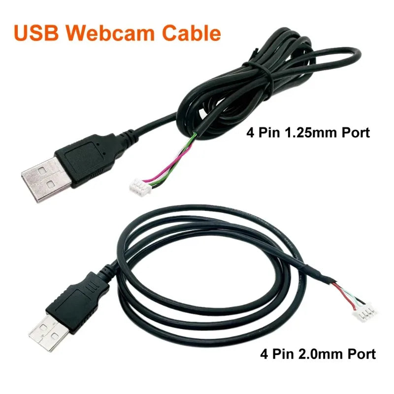 2PCS USB Power Cable 2/4 Core Male Female Single Head Extension Data Cable for Fan Light LED Strip No Soldering Qme